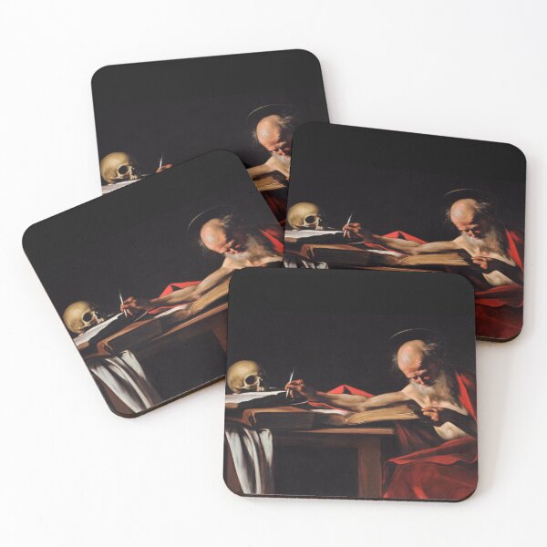 Item preview, Caravaggio Chiaroscuro St Jerome Dark Academia History designed and sold by Nostalgia Exclusive Malta.