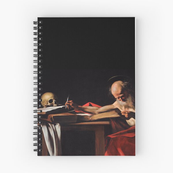 Item preview, Caravaggio Chiaroscuro St Jerome Dark Academia History designed and sold by Nostalgia Exclusive Malta.