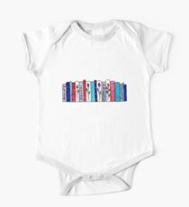 A Row of Rosy Books One Piece - Short Sleeve