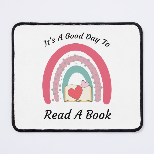 Item preview, it's a Good Day to Read a book - rainbow lover designed and sold by MOONINSPIRATION.