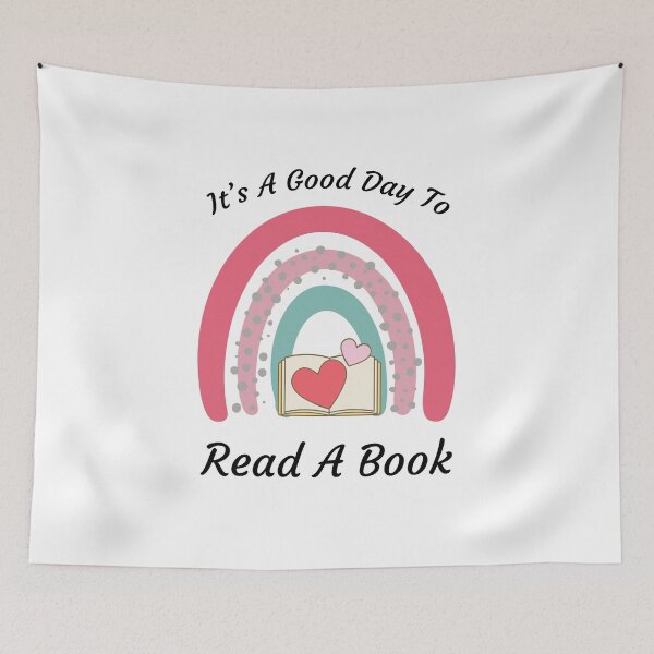 Item preview, it's a Good Day to Read a book - rainbow lover designed and sold by MOONINSPIRATION.