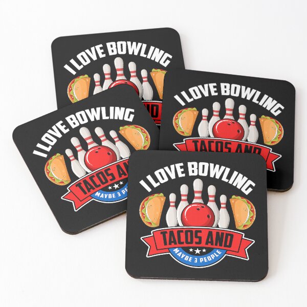 Item preview, I Love Bowling Tacos And Maybe 3 People Bowler Taco Lover designed and sold by Rebecca-Cruz.