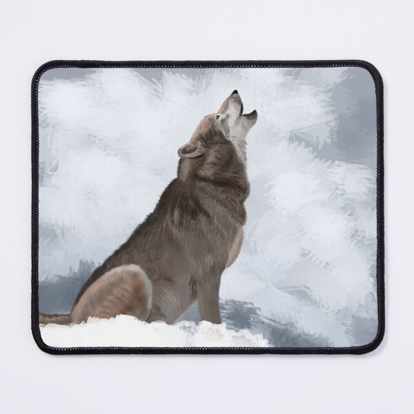 Item preview, wolf on white background designed and sold by ALVALERA.