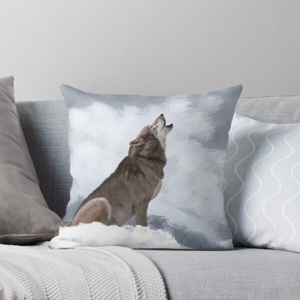Item preview, wolf on white background designed and sold by ALVALERA.