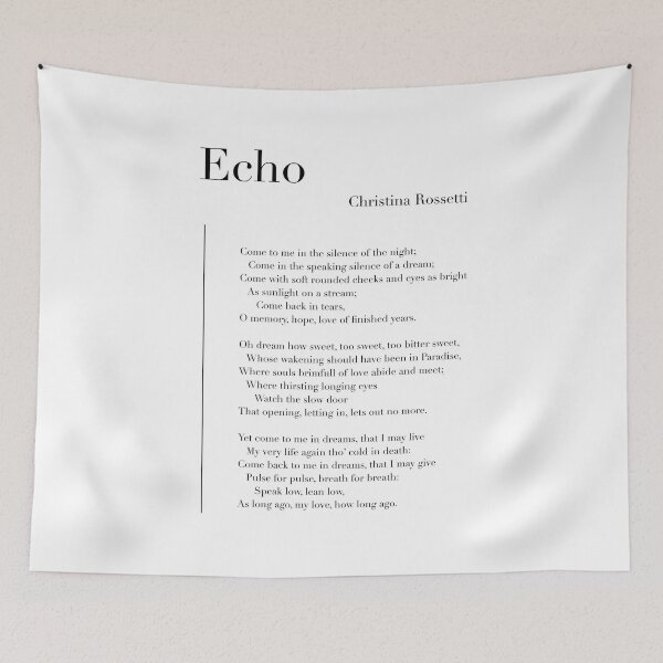 Item preview, Echo by Christina Rossetti designed and sold by wisemagpie.