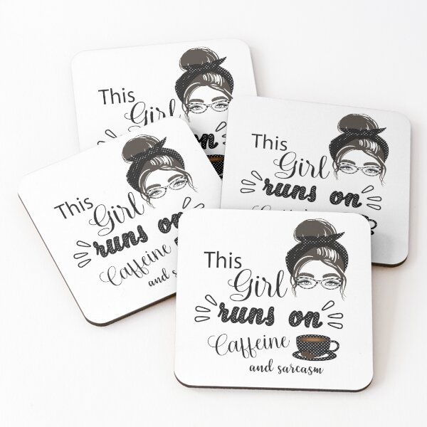 Item preview, Girl, caffeine and sarcasm designed and sold by sferrecamp.