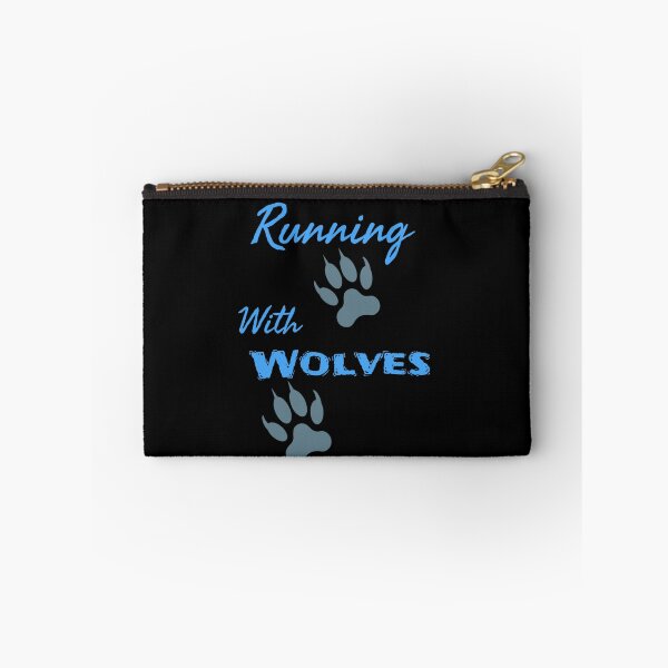 Item preview, Running With Wolves Graphic (Blue on Black)   designed and sold by GladBlackLamb.