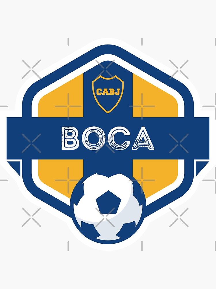 Pegatina ??Escudo del logotipo de f??tbol de Boca Juniors Xeneizes?? de