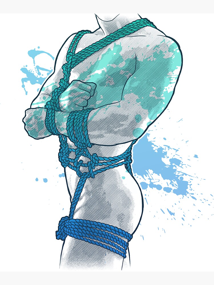 Shibari artwork - Rope art male Magnet for Sale by PraetorianX