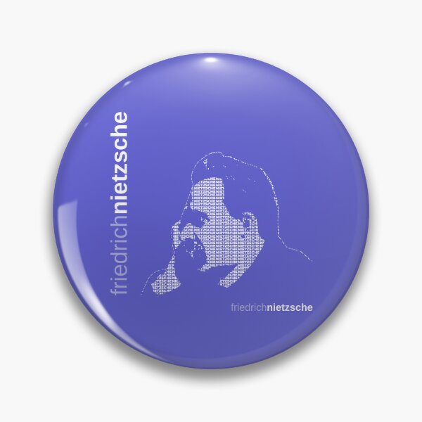Item preview, Friedrich Nietzsche typographic poster (purple) designed and sold by CMYKStudio.