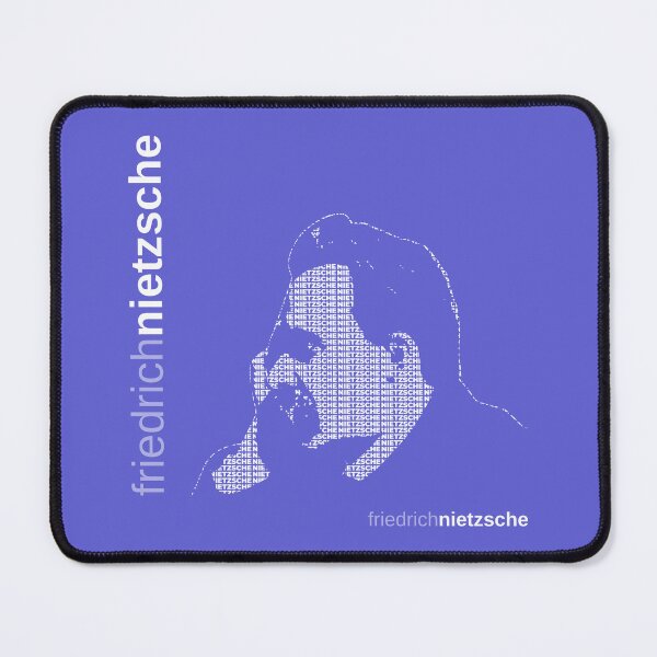 Item preview, Friedrich Nietzsche typographic poster (purple) designed and sold by CMYKStudio.