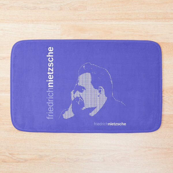 Item preview, Friedrich Nietzsche typographic poster (purple) designed and sold by CMYKStudio.