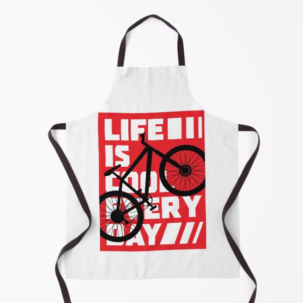 Artikelvorschau, Mountainbike Life is Cood Every Day Rot Weiß BMX Extremsport entworfen und verkauft von Fast Print Solutions.