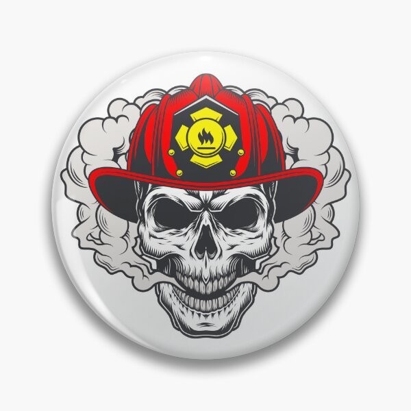 Item preview, Firefighter Skull designed and sold by stargazerdesign.