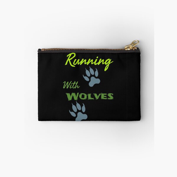 Item preview, Running With Wolves Graphic (Green on Black)   designed and sold by GladBlackLamb.