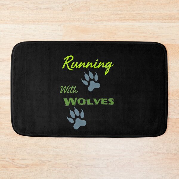 Item preview, Running With Wolves Graphic (Green on Black)   designed and sold by GladBlackLamb.