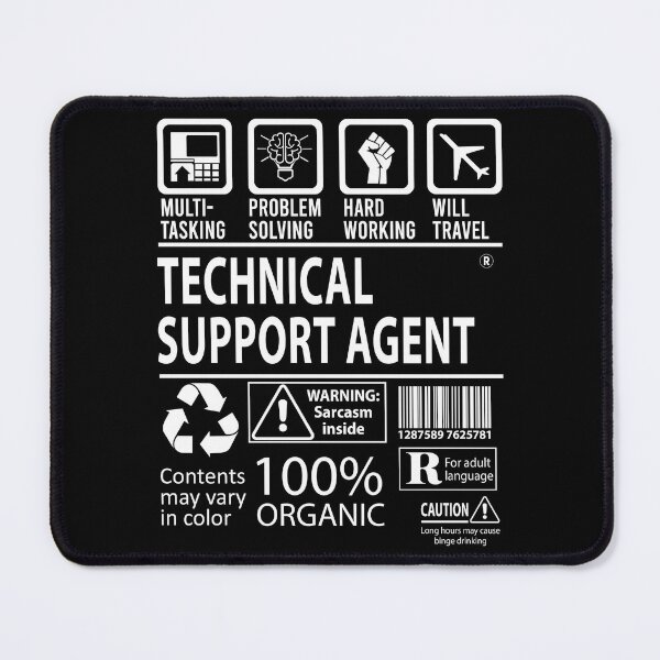 Artikelvorschau, Technischer Support Agent T-Shirt – Multitasking-zertifiziertes Job-Geschenkartikel-T-Shirt entworfen und verkauft von sabinacsnm.
