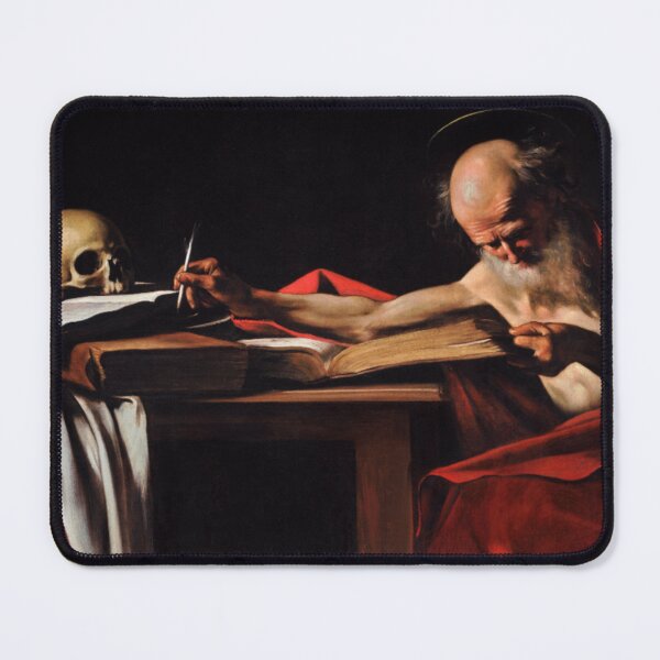 Item preview, Caravaggio Chiaroscuro St Jerome Dark Academia History designed and sold by Nostalgia Exclusive Malta.