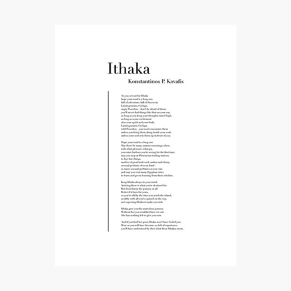 Item preview, Ithaque de Konstantinos P. Kavafis designed and sold by wisemagpie.