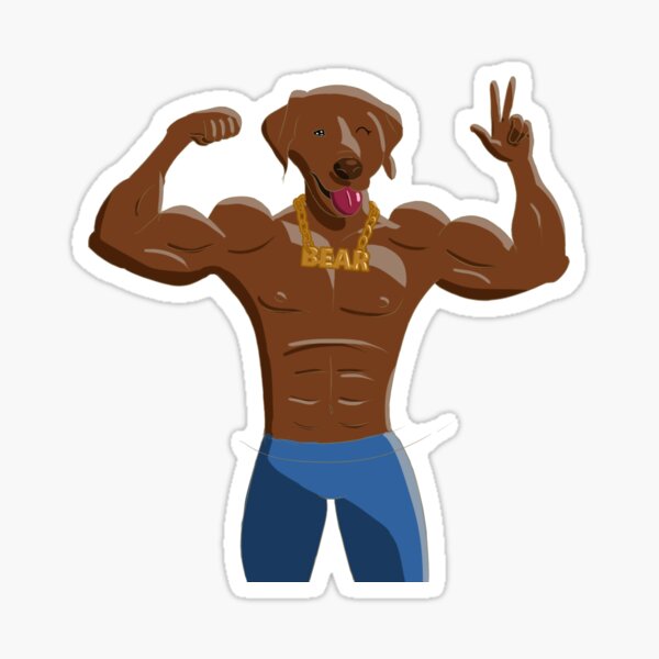 Buff Boi Sticker By Blobofdoom Redbubble 4739