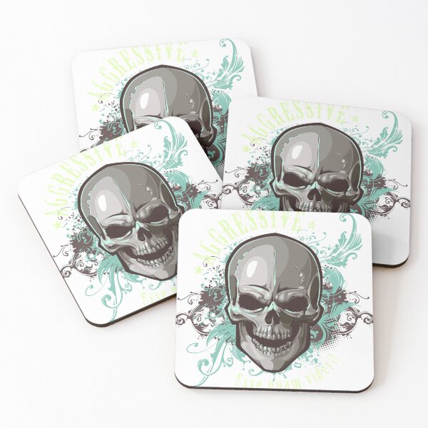 Item preview, aggressive skull design mens t shirt designed and sold by designsmaster99.