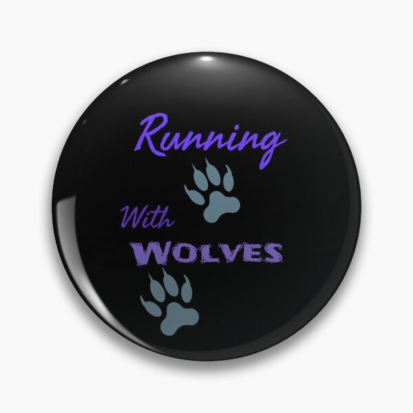 Item preview, Running With Wolves Graphic (Purple on Black)   designed and sold by GladBlackLamb.