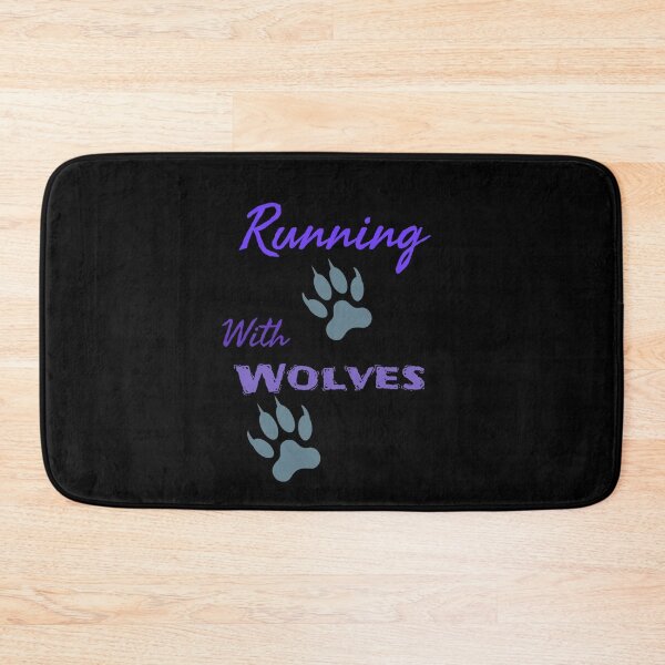 Item preview, Running With Wolves Graphic (Purple on Black)   designed and sold by GladBlackLamb.