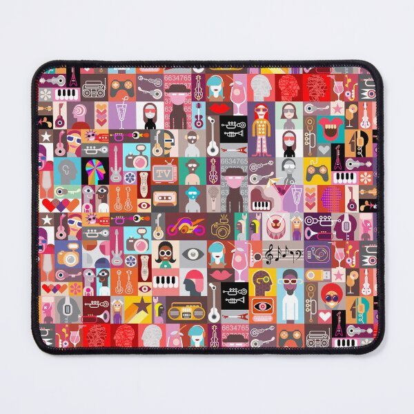 Artikelvorschau, Mosaik-Popmusik-Collage | Illustration entworfen und verkauft von Pulpman.