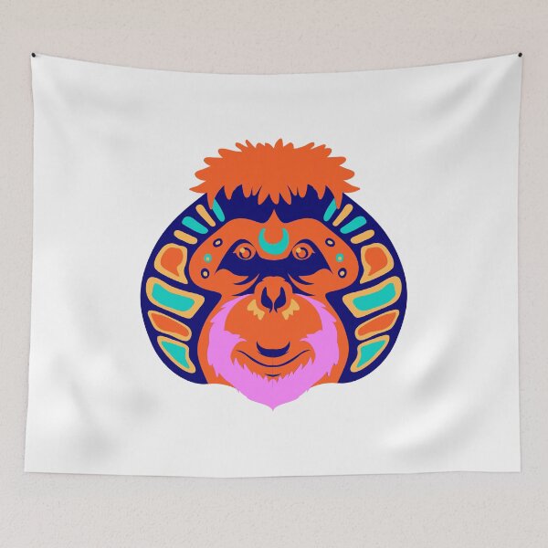 Item preview, Colorful gorilla face designed and sold by GEWINN.