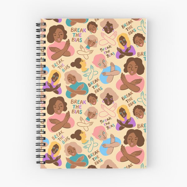 Item preview, Break The Bias! seamless pattern on light yellow - IWD 2022 designed and sold by Irina Ivanova.