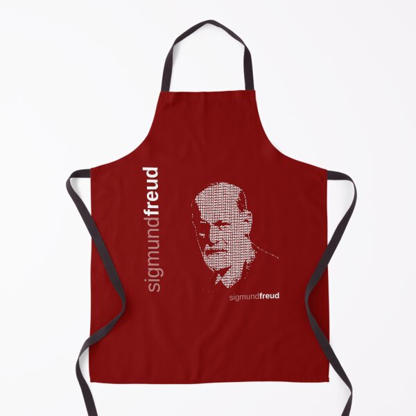 Item preview, Sigmund Freud typographic poster (red) designed and sold by CMYKStudio.