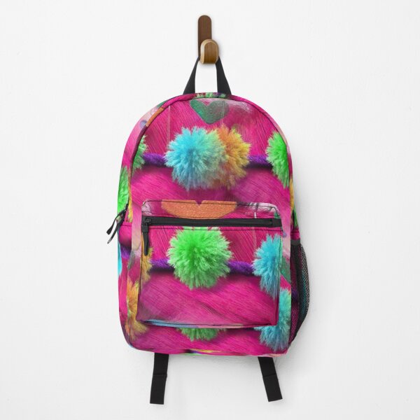 Item preview, Retro abstract illustration motif of pompom flowers and hearts. designed and sold by DaliaSabryTee.
