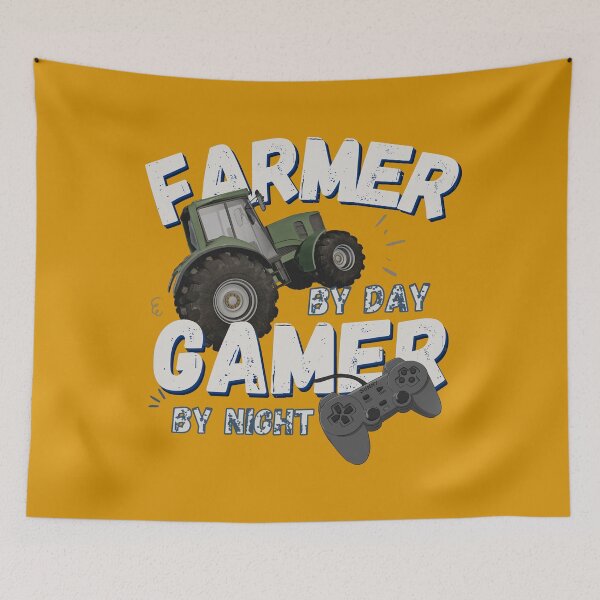 Item preview, Copie de Copie de Copie de Farmer By Day Gamer By Night designed and sold by ni3ma.