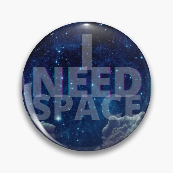 Item preview, I Need Space - Dark Blue Galaxy designed and sold by Quirkdom.