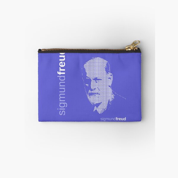 Item preview, Sigmund Freud typographic poster (indigo) designed and sold by CMYKStudio.