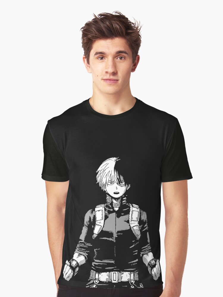 Todoroki black shirt Clearance