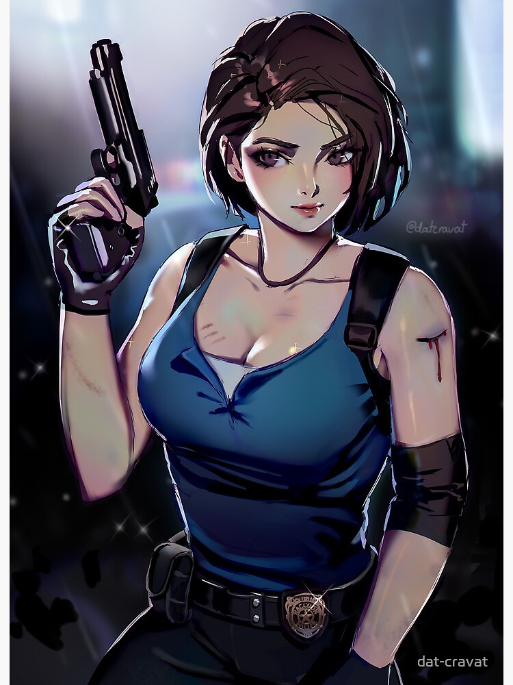 Jill Valentine Resident Evil 3 remake Art Board Print for Sale by