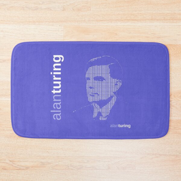 Item preview, Alan Turing typographic poster (purple) designed and sold by CMYKStudio.