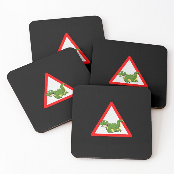 Item preview, Warning sign attention tournament crocodiles designed and sold by sbachstroem.
