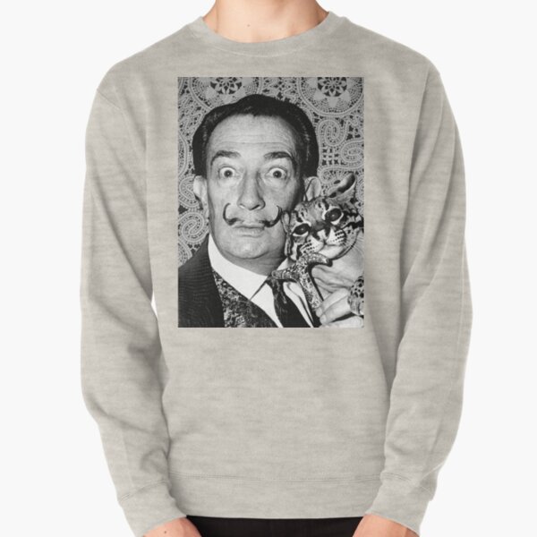 Salvador Dali and his beloved Savannah Pullover Sweatshirt