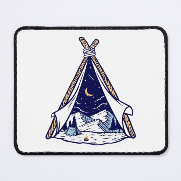 Item preview, Mountains and tents design  designed and sold by G-FLORIAN.