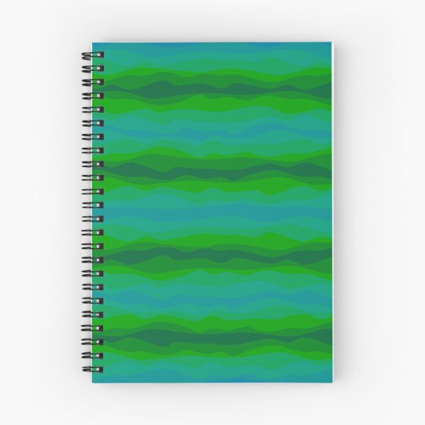Item preview, Patrón abstracto sin fisuras de ondas azules y verdes designed and sold by ProfiTrollka.