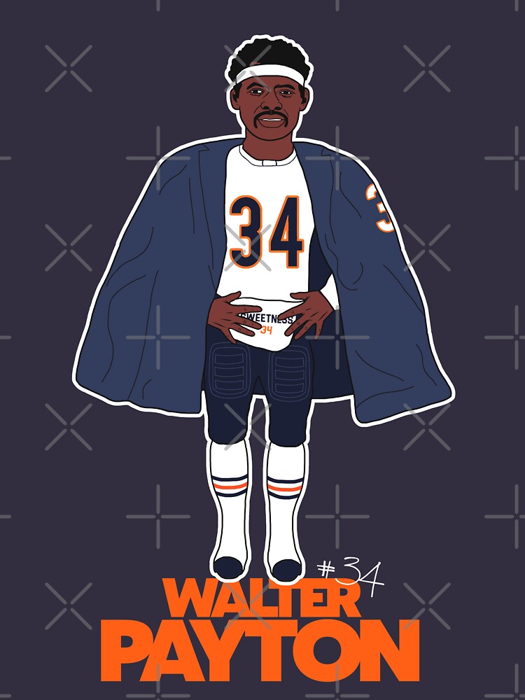 Retro Walter Payton Football Sideline Cape Kids T-Shirt for Sale by  acquiesce13