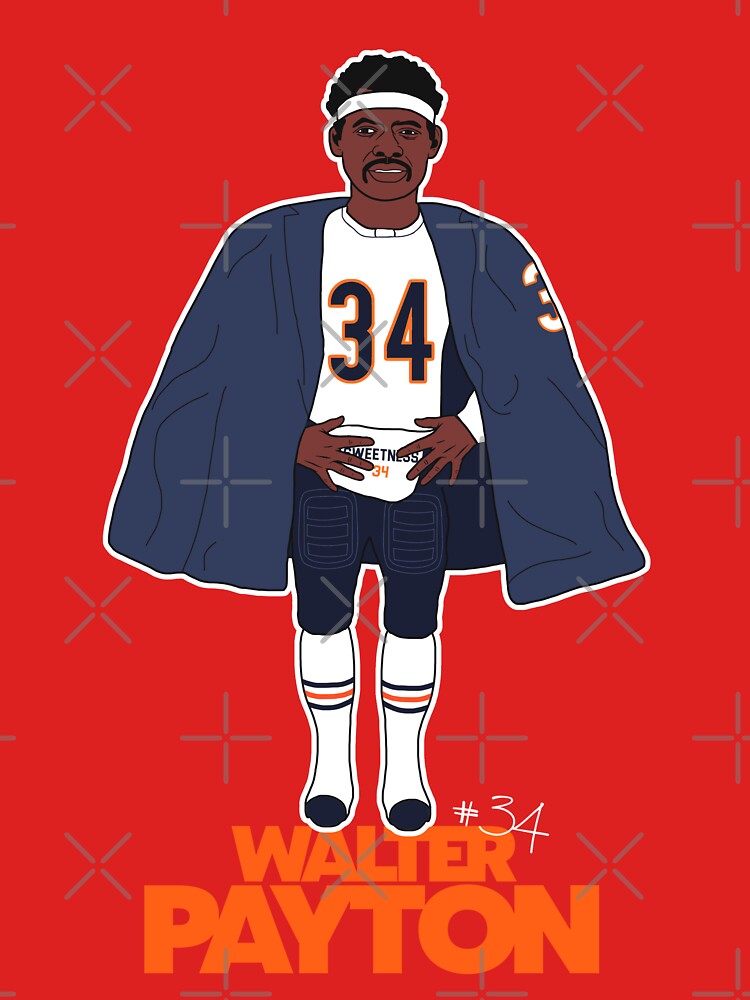 Retro Walter Payton Football Sideline Cape Kids T-Shirt for Sale by  acquiesce13