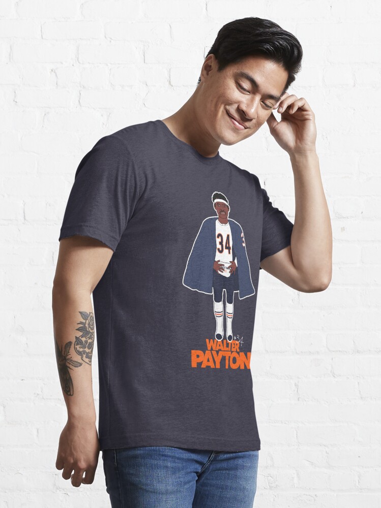 Walter Payton Retro Football Caricature T Shirt