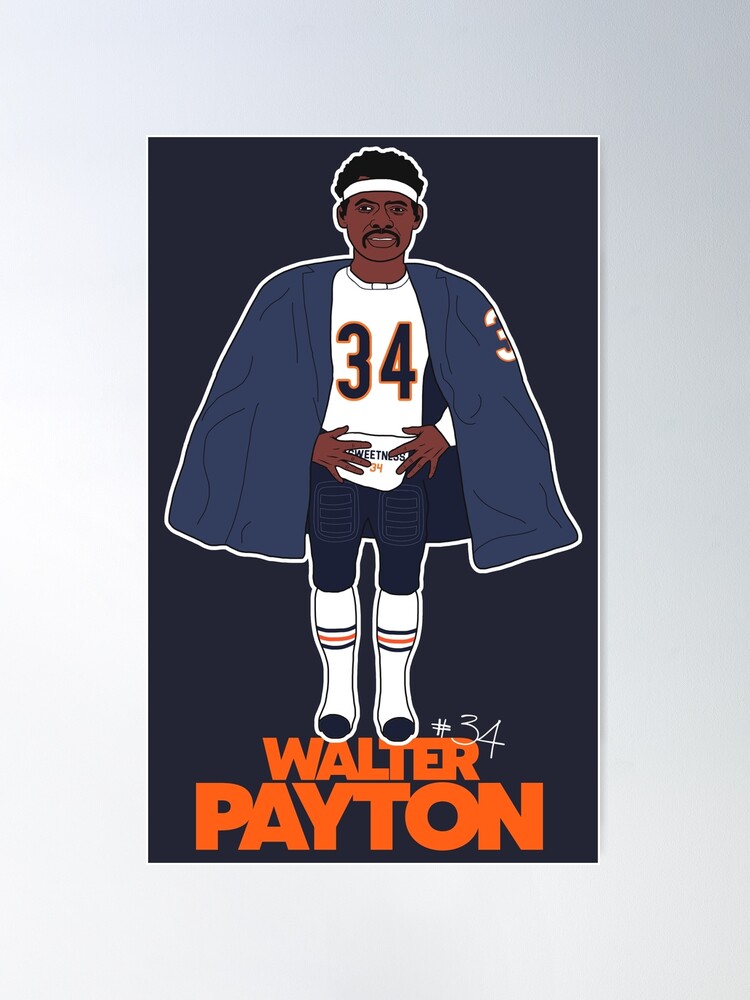 Retro Walter Payton Football Sideline Cape Kids T-Shirt for Sale by  acquiesce13