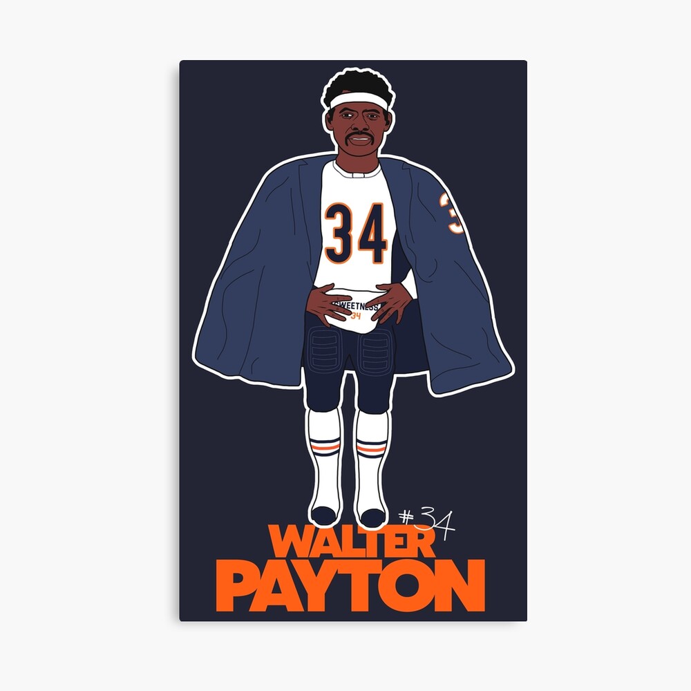 Chicago Bears Walter Payton Sports Illustrated Cover Metal Print