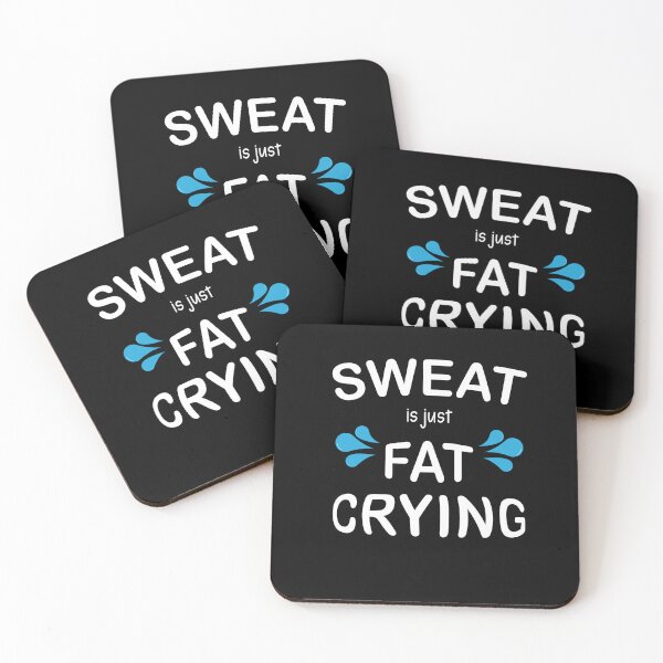 Item preview, Sweat Is Just Fat Crying Funny Workout Gym Sarcastic saying, Funny joke meme gift for your friend designed and sold by runouts.