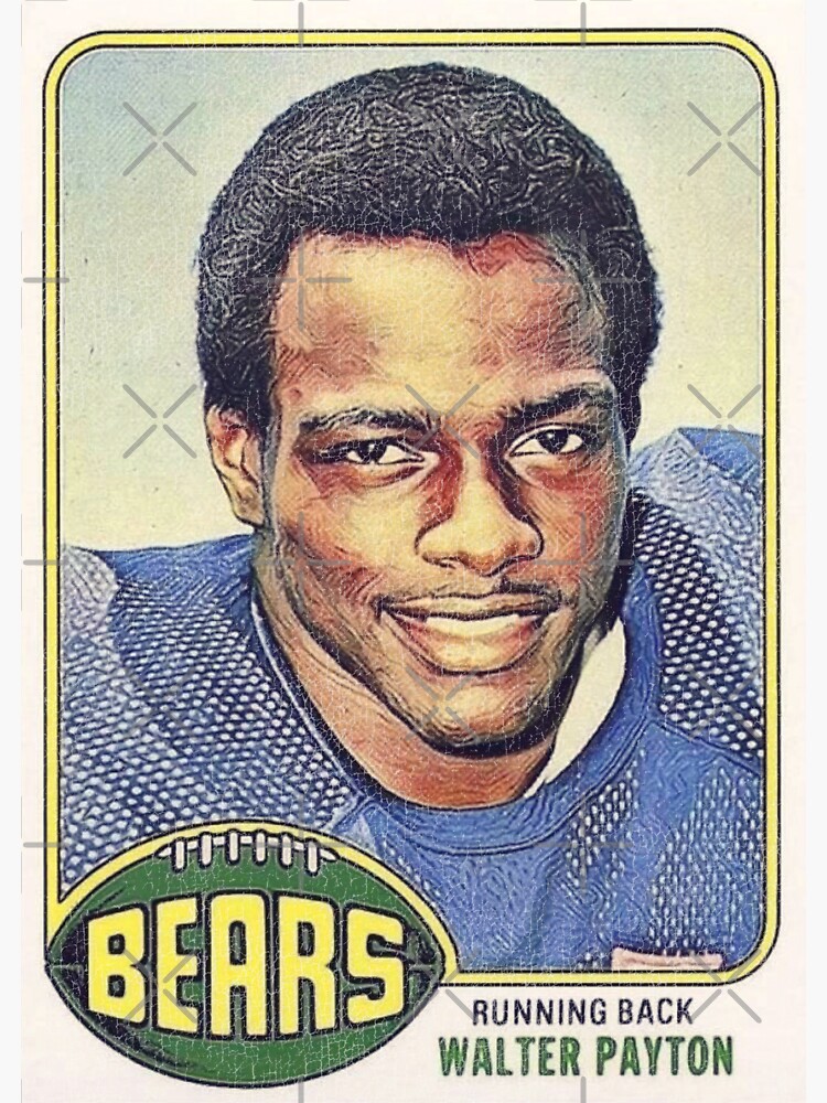 Retro Walter Payton Football Trading Card