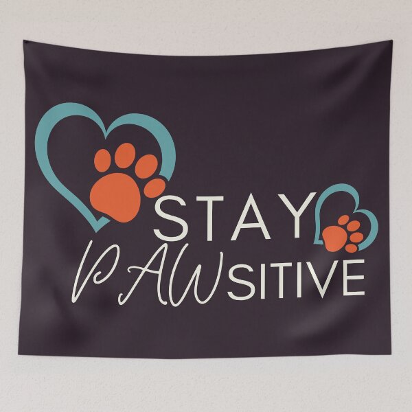 Item preview, Stay Pawsitive Matching -Pet And Owner Dogs Cats Gift designed and sold by BronikowskiART.